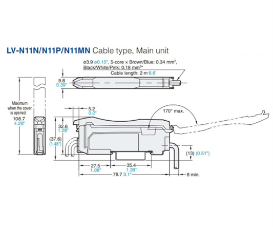 Bộ khuếch đại cảm biến sợi quang Keyence LV-N11N